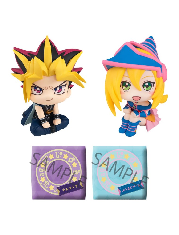 Yu-gi-oh! Duel Monsters Look Up Pvc Statuas Yami Yugi & Dark Magician Girl Set 11 Cm Megahouse