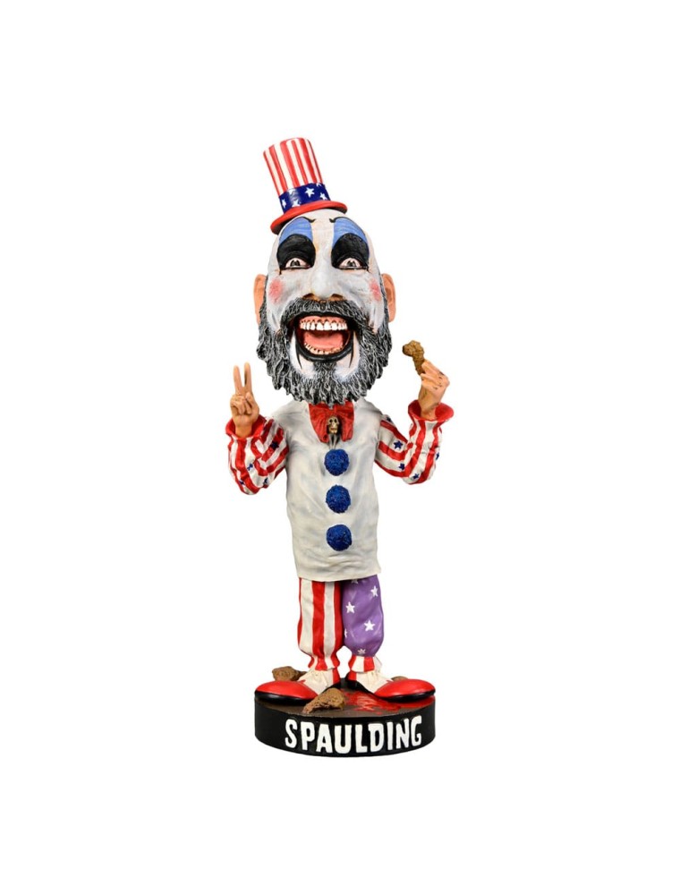 House Of 1000 Corpses Head Knocker Bobble-Head Captain Spaulding 18 Cm NECA