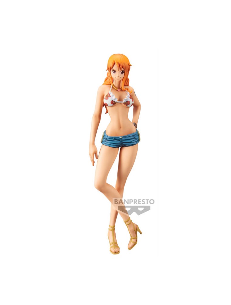 One Piece Figura Nami in Costume Grandista Nero 28 cm Banpresto