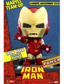 Marvel Comics Cosbaby (s) Mini Figura Iron Man (classic Armor) 10 Cm Hot Toys