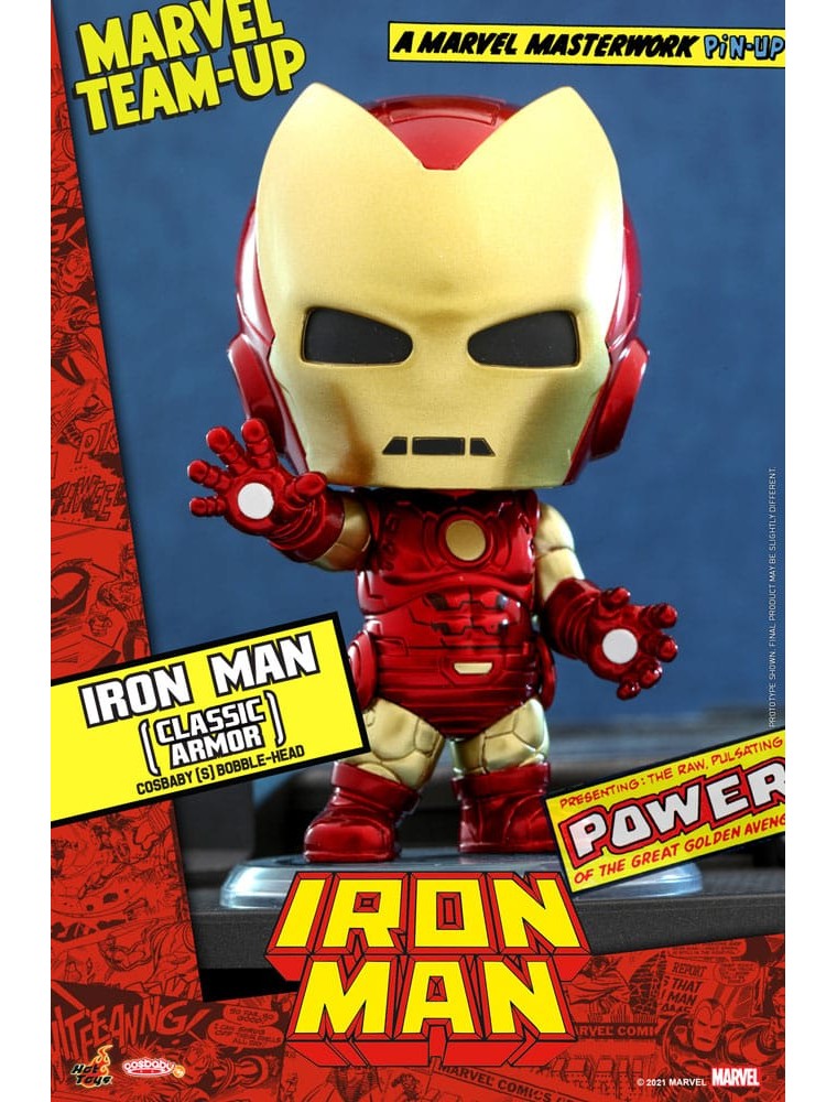 Marvel Comics Cosbaby (s) Mini Figura Iron Man (classic Armor) 10 Cm Hot Toys