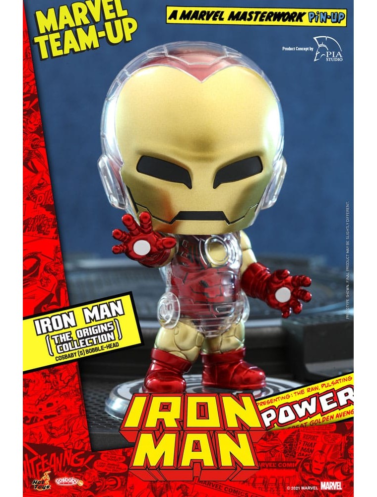 Marvel Comics Cosbaby (s) Mini Figura Iron Man (the Origins Collection) 10 Cm Hot Toys