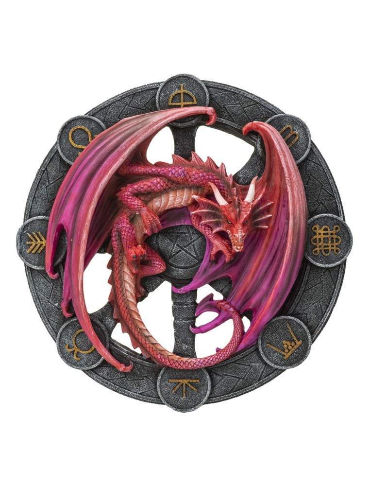 Anne Stokes Plaque Lammas Dragon 32 Cm Pacific Trading