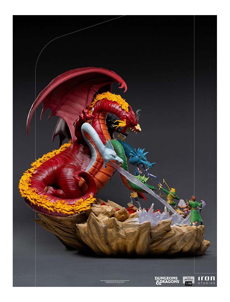 Dungeons E Dragons Tiamat Battle St Statua Iron Studios