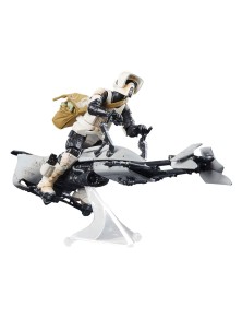 Star Wars: The Mandalorian Vintage Collection Vehicle Con Figures Speeder Bike Con Scout Trooper & Grogu Hasbro