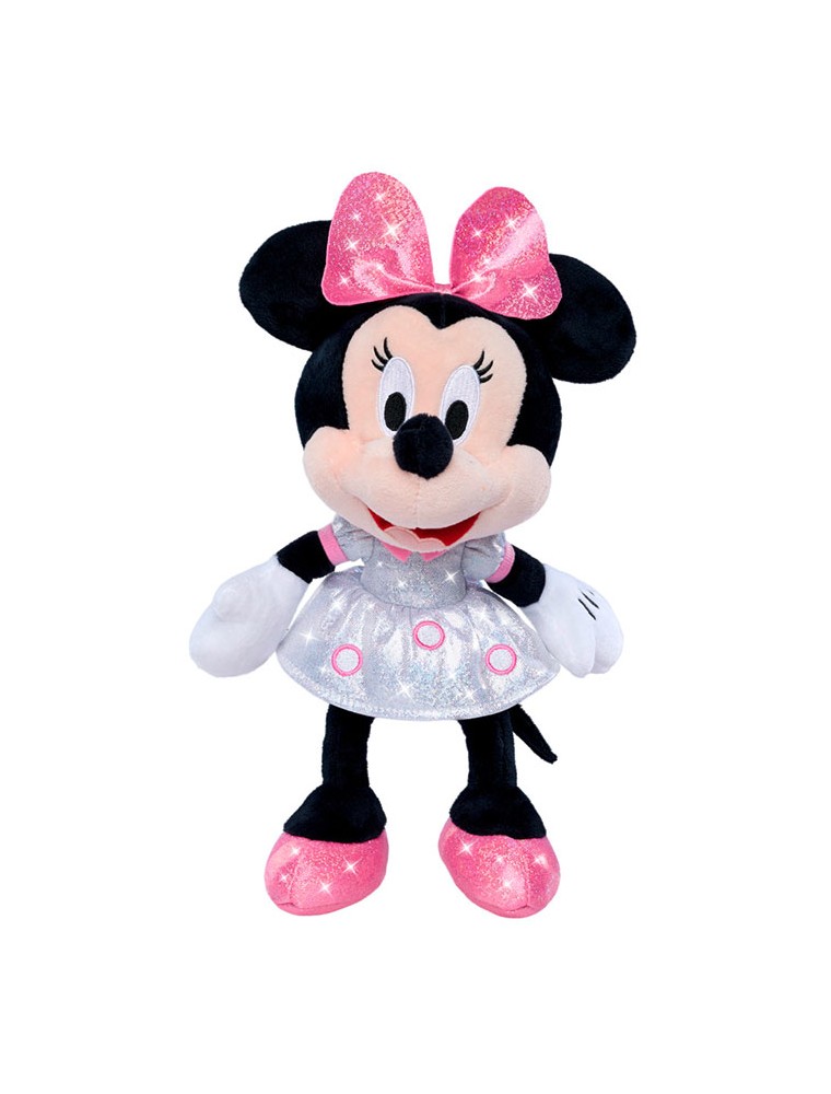 PELUCHE DISNEY 100TH MINNIE SPARKLY 25CM