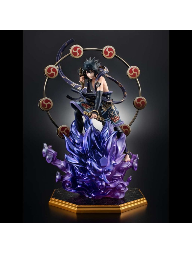 NARUTO SHIPP SASUKE THUNDER GOD GEM STAT Statua Megahouse