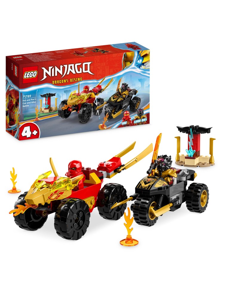 LEGO NINJAGO 71789 - BATTAGLIA SU AUTO E MOTO DI KAI E RAS