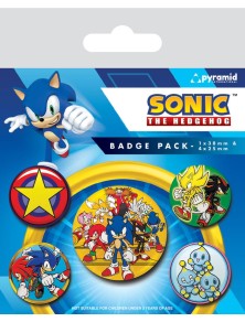 Sonic The Hedgehog Pin-Back...