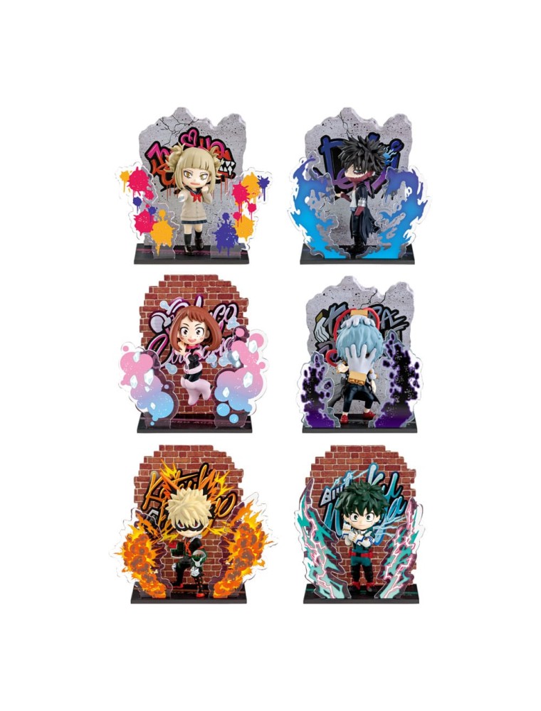 My Hero Academia Wall Art Collection Mini Figures 6 Cm Heroes & Villains  Re-Ment