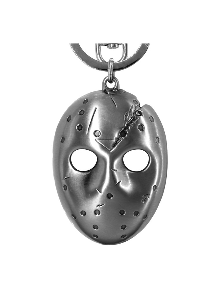 Friday The 13th Metal Portachiavi Jason's Mask Con Figure Int.