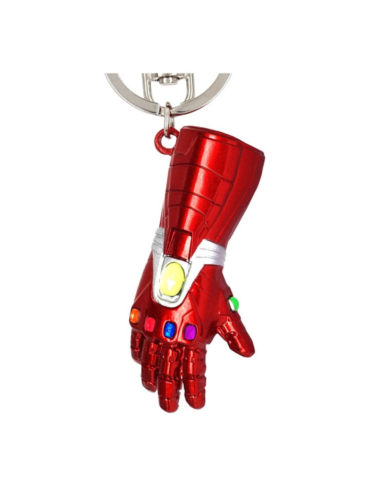 Marvel Metal Portachiavi Iron Man Gauntlet Con Figure Int.