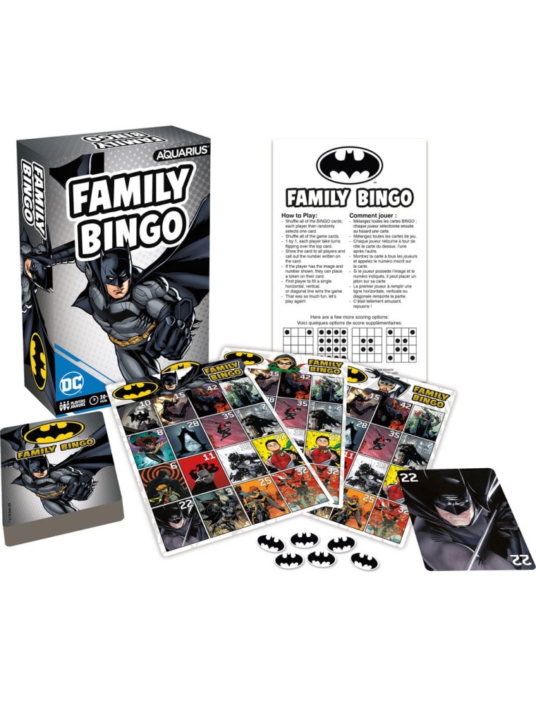 Dc Comics Gioco Da Tavolo Family Bingo Batman *english Version* Aquarius