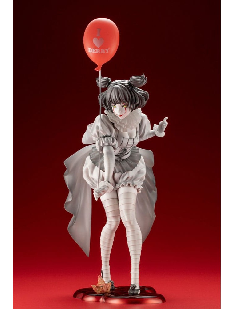 Stephen Kings It 2017 Bishoujo Pvc Statua 1/7 Pennywise Monochrome 25 Cm Kotobukiya