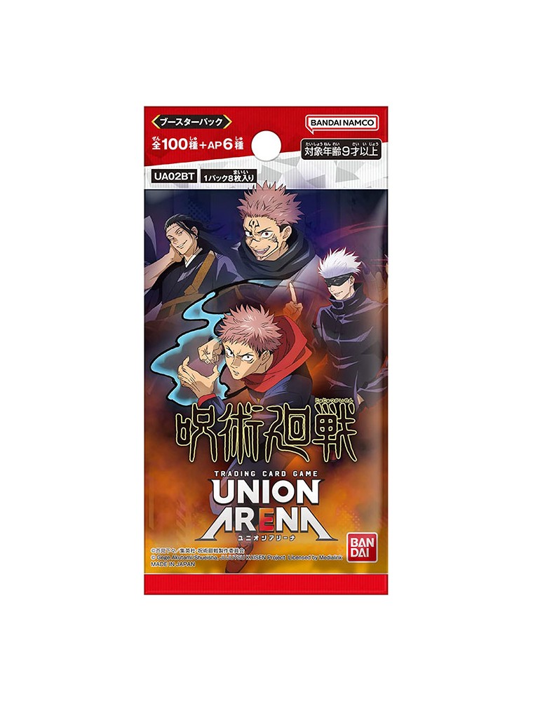 UNION ARENA JUJUTSU KAISEN JAP 1 BUSTA ANIME MANGA - CARTE DA GIOCO/COLLEZIONE