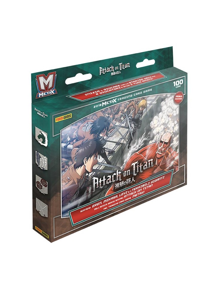 ATTACK ON TITAN CARD STARTER DECK ANIME MANGA - CARTE DA GIOCO/COLLEZIONE