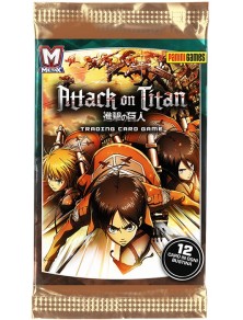 ATTACK ON TITAN CARD 1 BUSTA ANIME MANGA - CARTE DA GIOCO/COLLEZIONE