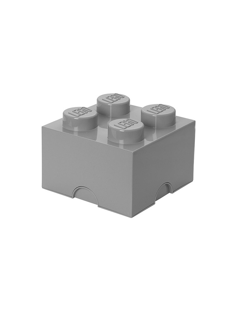 CONTENITORE LEGO BRICK 4 GRIGIO - GADGET