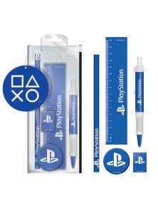 SET CANCELLERIA PLAYSTATION CLASSIC WHITE & BLUE - CANCELLERIA/SCUOLA