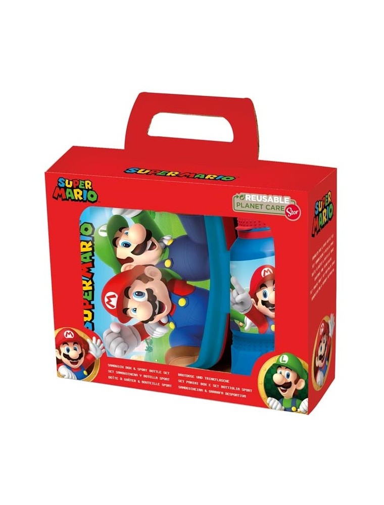 Regalo Set 2 In 1 Merenda Super Mario Nintendo - Gadget