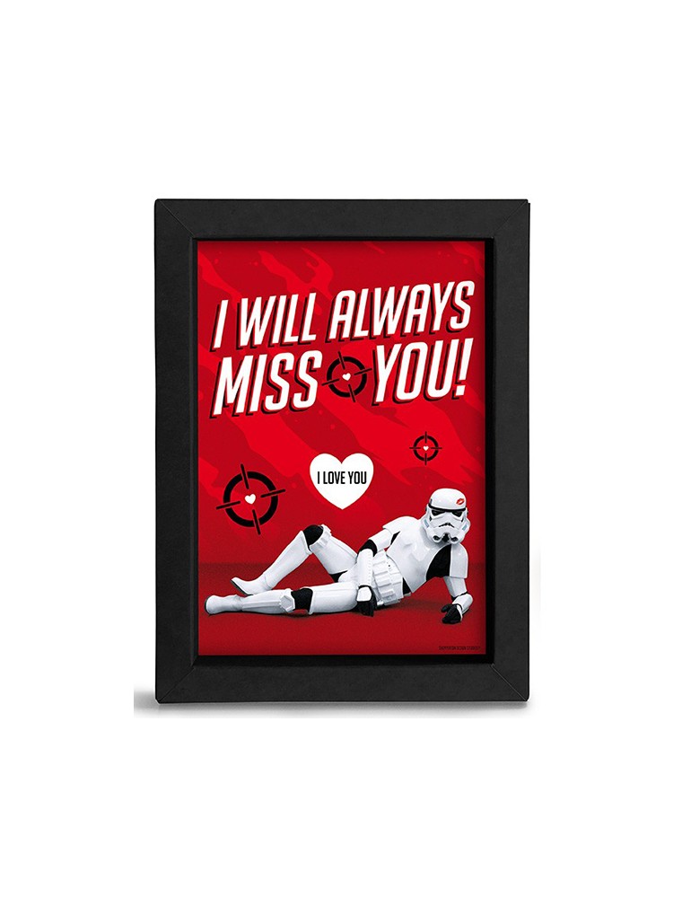 QUADRO STAR WARS STORMTROOPER I WILL ALWAYS MISS YOU - GADGET