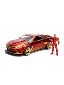 JADA IRON MAN CHEVROLET CAMARO SS 2016 DIE-CAST SCALA 1:24 MARVEL AVENGERS - GIOCATTOLI VARI