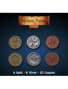 STEAMPUNK METAL COINS SET...