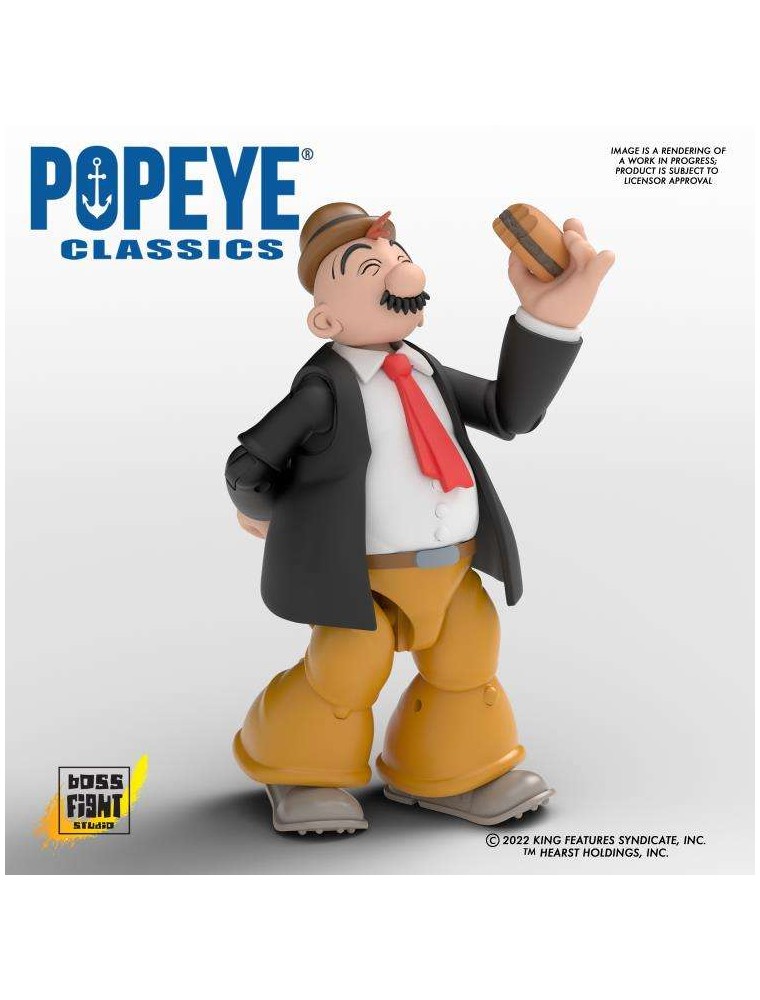 Popeye Wave 2 J.wellington Wimpy Af Action Figura Boss Fight Studio