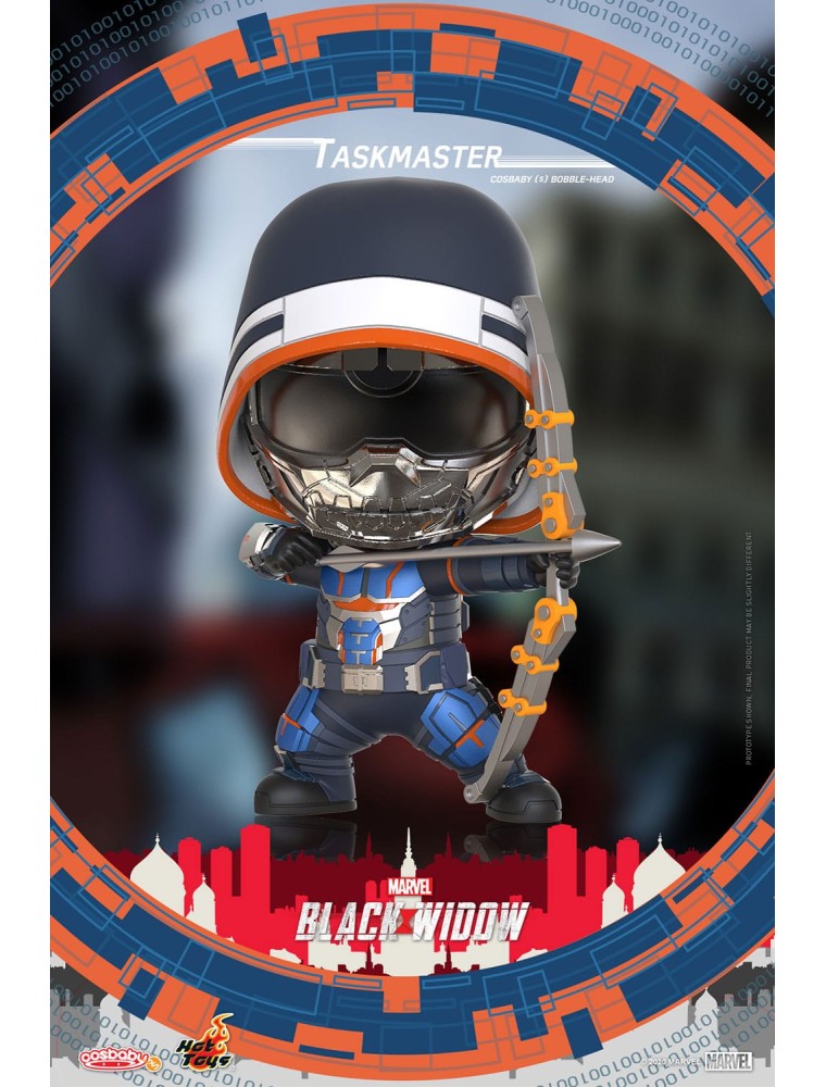 Black Widow Cosbaby (s) Mini Figura Taskmaster 10 Cm Hot Toys