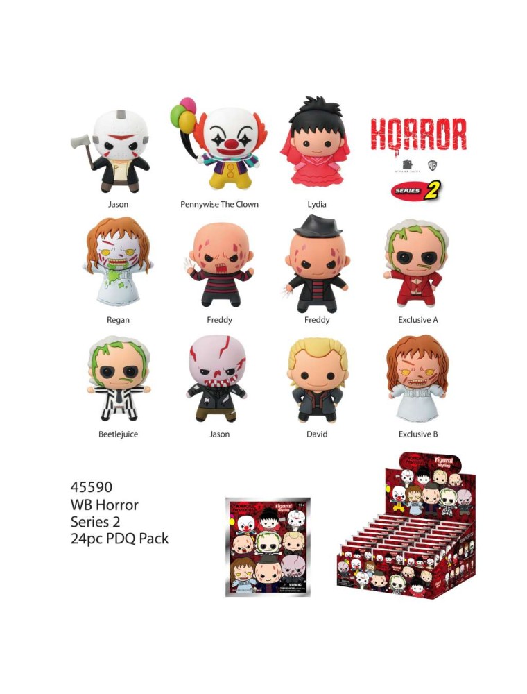 HORROR S2 BAG CLIP BLIND BOX DISPLAY (24 Moschettone Monogram