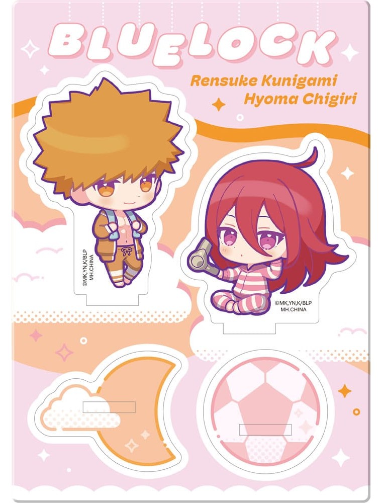 Blue Lock Acrylic Stand Buddycolle Good Night Ver. 2 Rensuke Kunigami & Hyoma Chigiri 14 Cm Megahouse