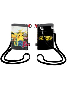 BORSA A TRACOLLA PER SMARTPHONE POKEMON PIKACHU -025 - ACCESSORI