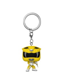 Power Rangers 30th Pop! Vinile Portachiavis 4 Cm Yellow Ranger  Funko