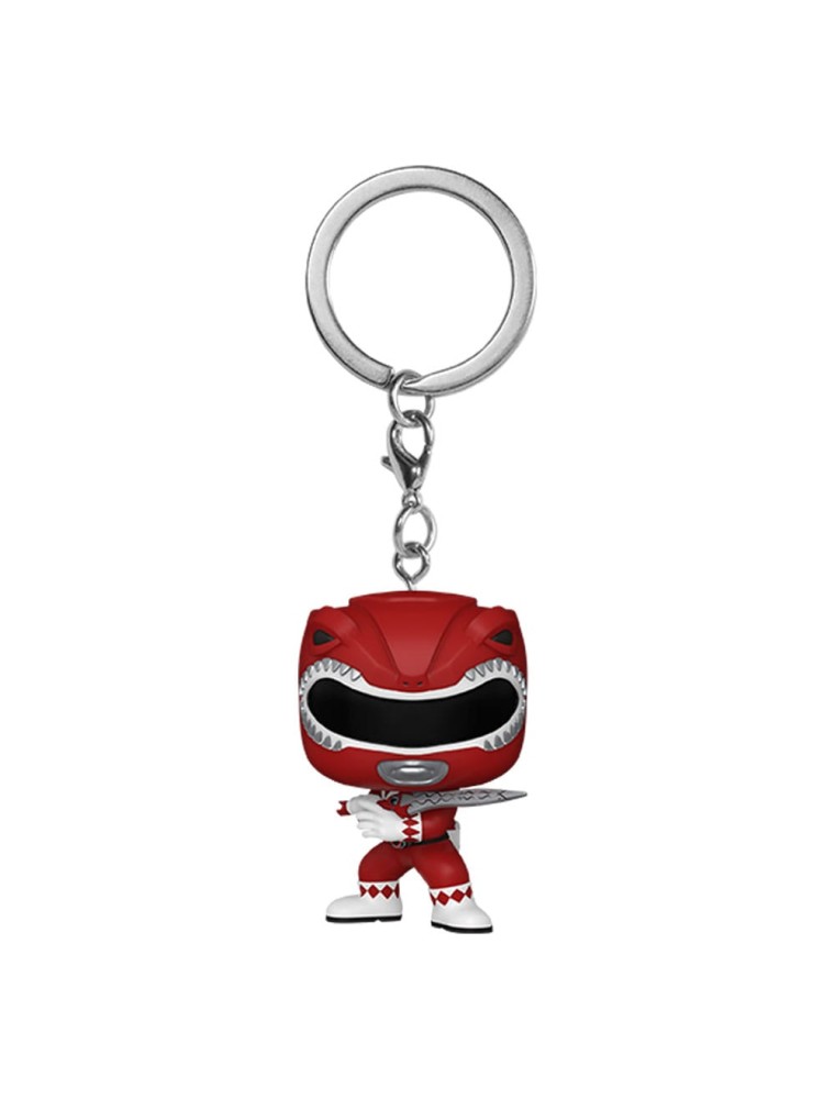 Power Rangers 30th Pop! Vinile Portachiavis 4 Cm Red Ranger  Funko