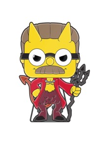 Simpsons Horror Loungefly Pop! Enamel Spilla Devil Flanders 10 Cm Funko