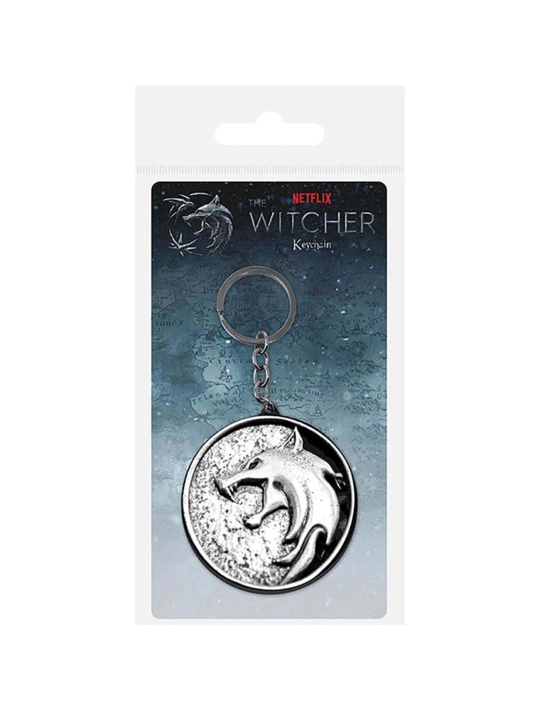 The Witcher The Wolf Metal Portachiavi Portachiavi Pyramid International