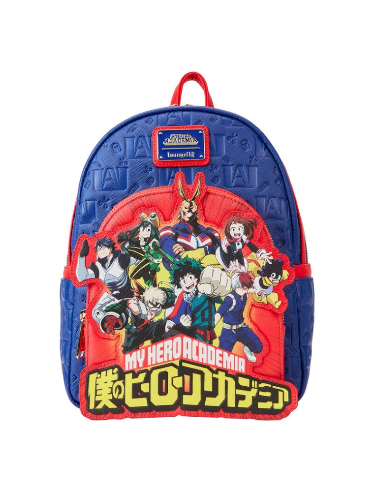 Loungefly My Hero Academia Group Debossed Logo Zaino 26cm Loungefly