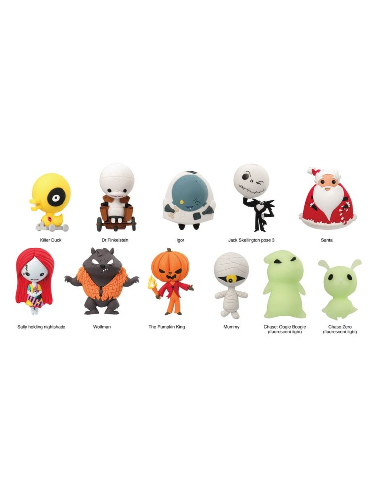 Nightmare Before Natale Pvc Bag Clips Serie 3  Con Figure Int.