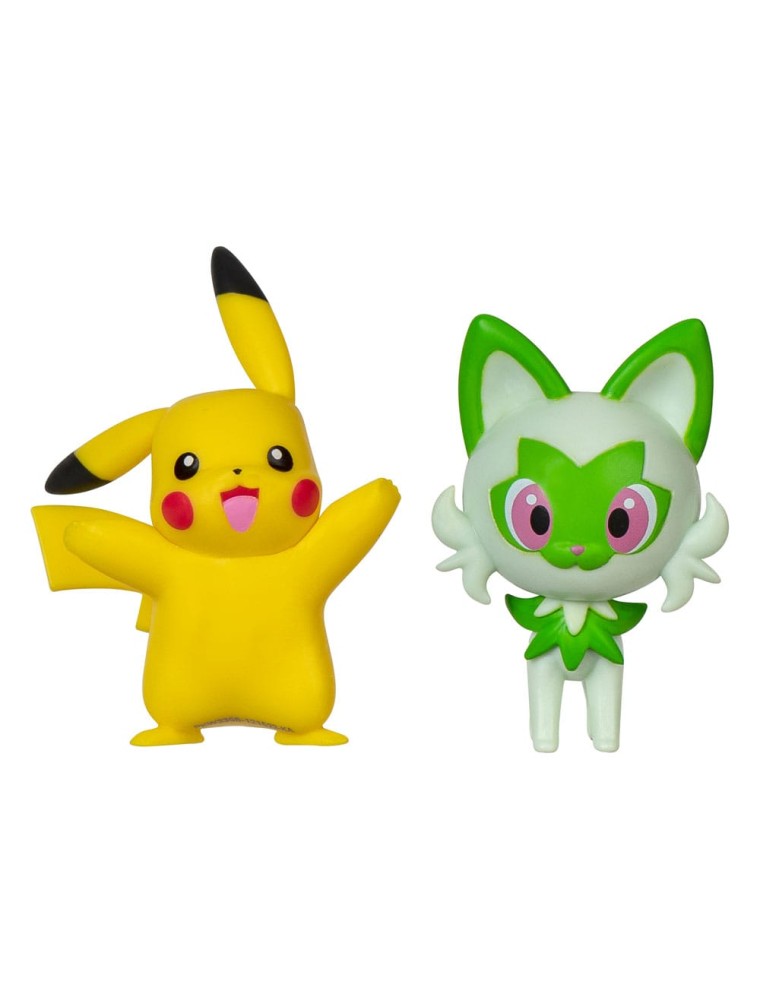 Pokémon Gen Ix Battle Figura Pack Mini Figura 2-pack Pikachu & Sprigatito 5 Cm Jazwares