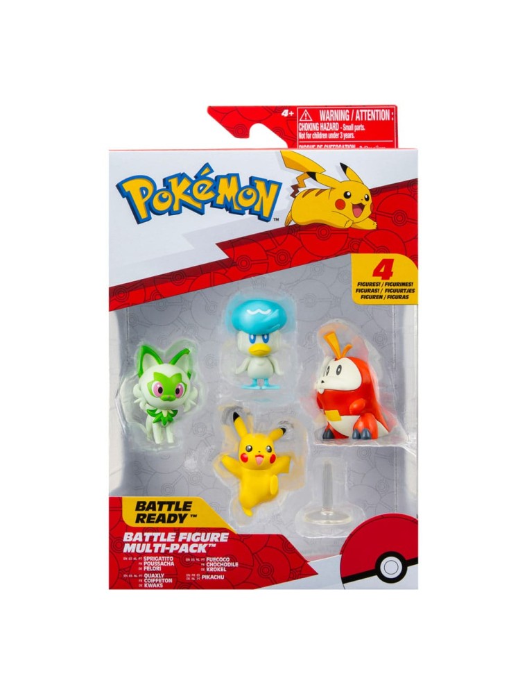 Pokémon Gen Ix Battle Figura Set Figura 4-pack Jazwares