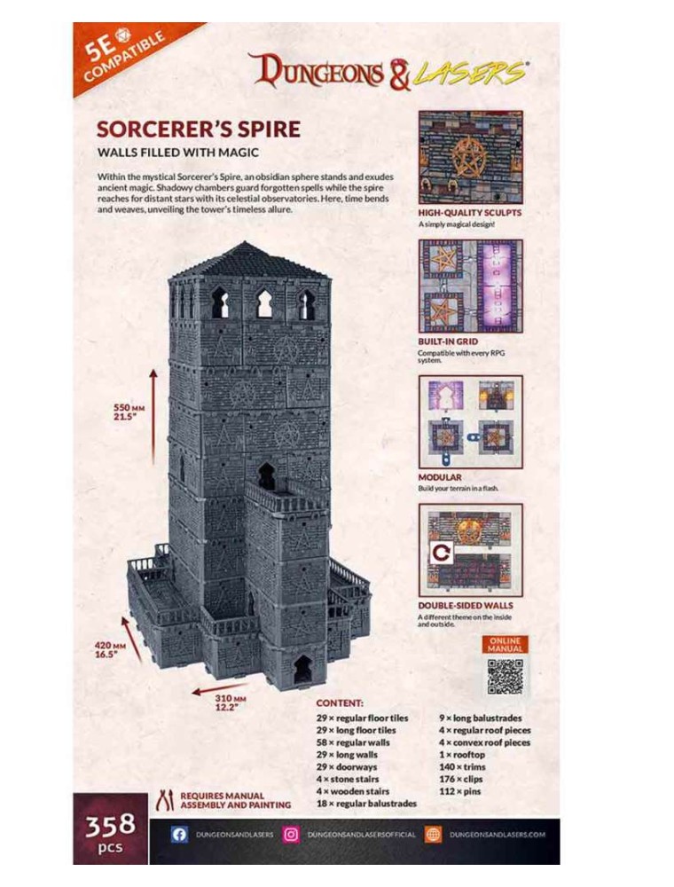 SORCERERS SPIRE Miniature E Modellismo Archon Games