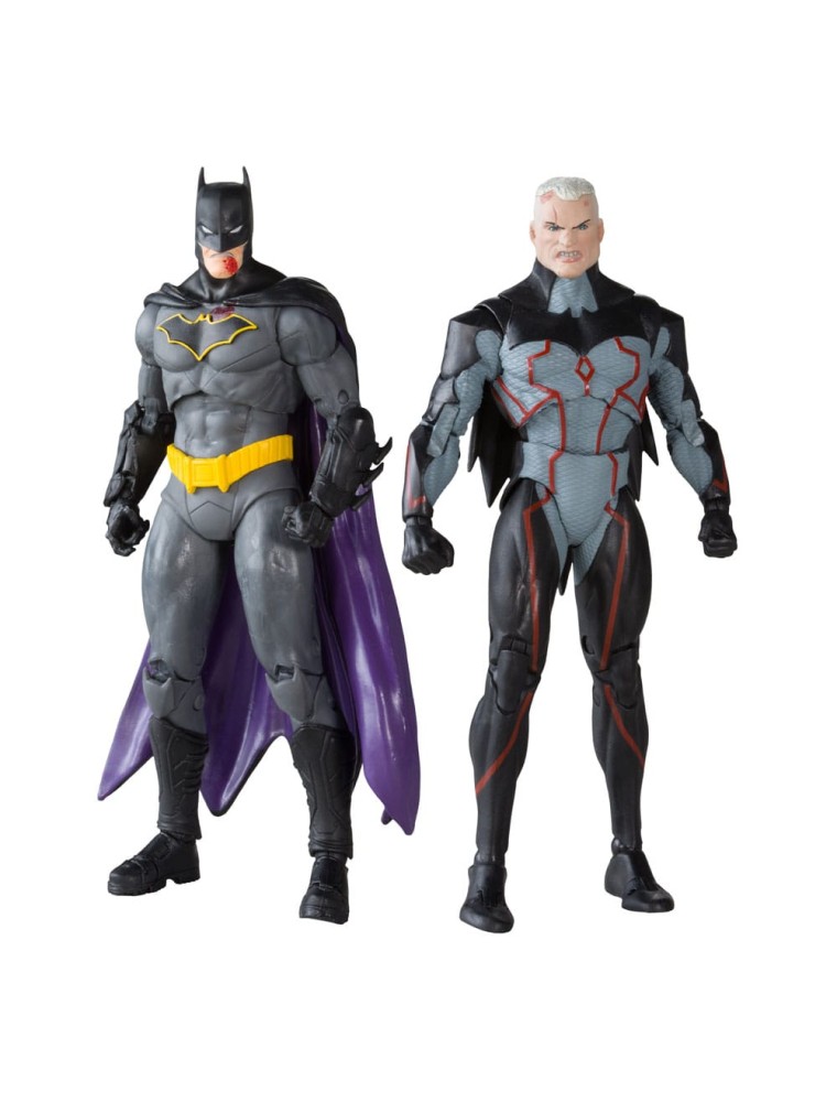 Dc Da Collezioneaction Figures Pack Of 2 Omega (unmasked) & Batman (bloody)(gold Label) 18 Cm Mcfarlane Toys