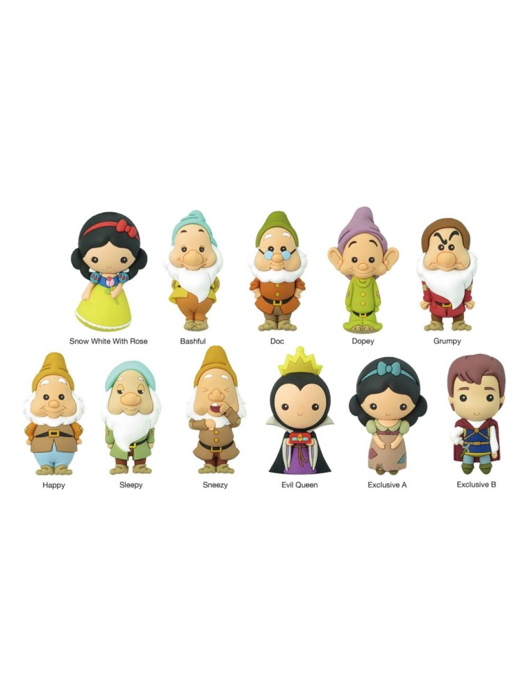 Disney Pvc Bag Clips Biancaneve & The Seven Dwarfs  Con Figure Int.