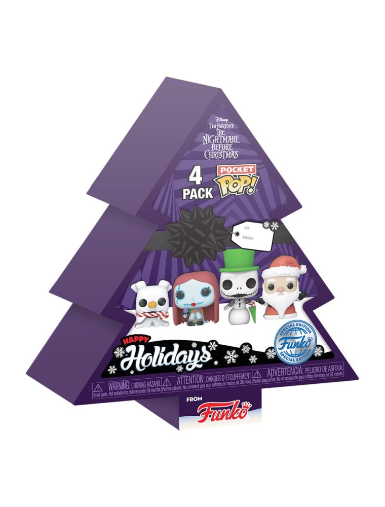 Nightmare Before Natale Pocket Pop! Vinile Figura 4-pack Tree Holiday 4 Cm Funko