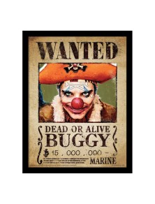 One Piece Da Collezioneprint Framed Poster Buggy Wanted Pyramid International