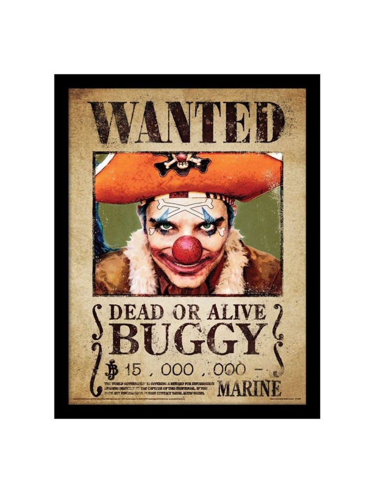 One Piece Da Collezioneprint Framed Poster Buggy Wanted Pyramid International