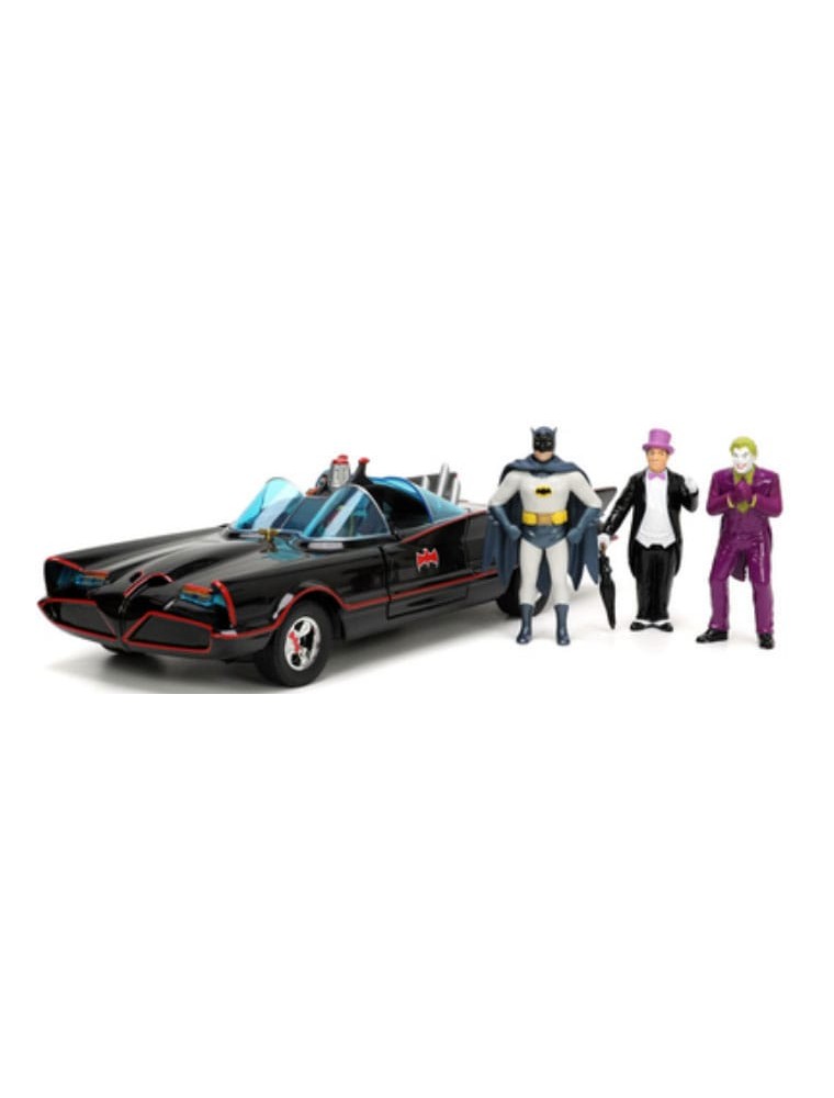 DC Comics Diecast Model 1/24 Batman 1966 Classic Batmobile Deluxe Jada Toys