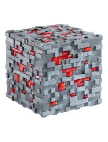 Minecraft Replica Illuminating Redstone Ore Cube 10 Cm Noble Collection