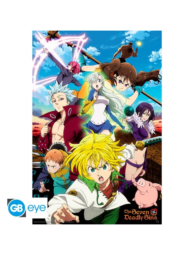 The Seven Deadly Sins: S3 - Poster Maxi 91.5x61 - Meliodas & Sins