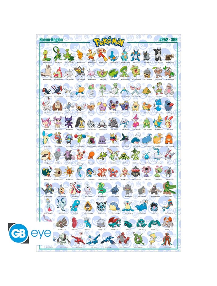 Pokemon - Poster Maxi 91.5x61 - Hoenn Pokemon German